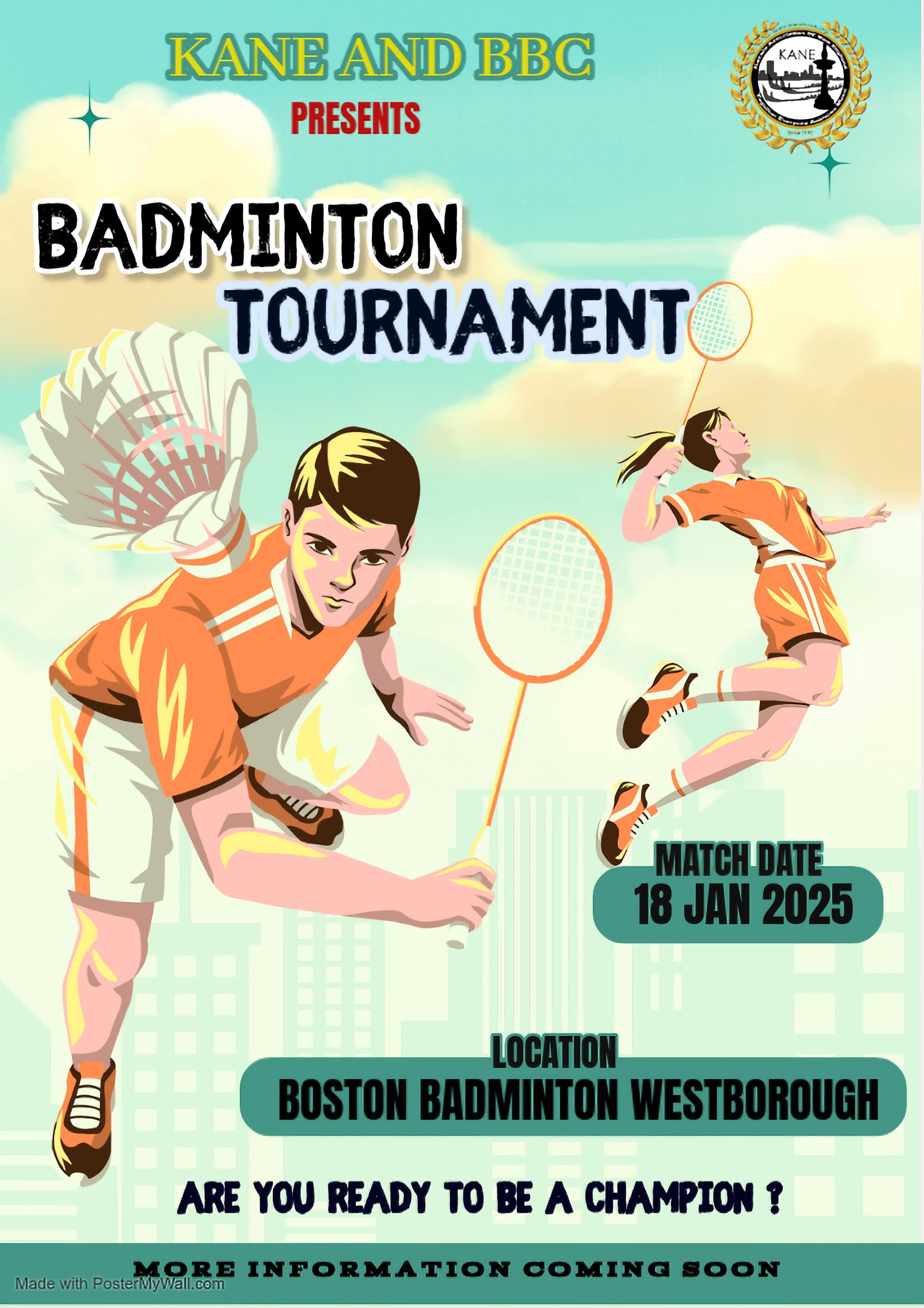 KANE Badminton Tournament 2025 Kerala Association of New England